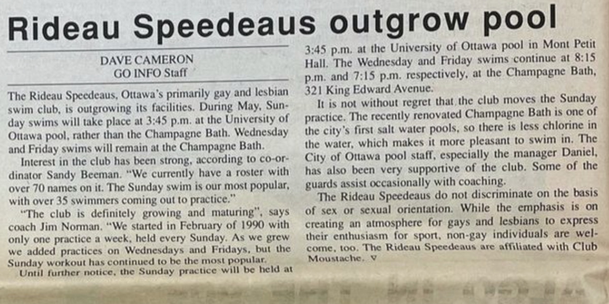 Historical newspaper article